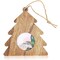 6 Pack Christmas Photo Ornaments, Unfinished Picture Frames Tree Hanging Decor